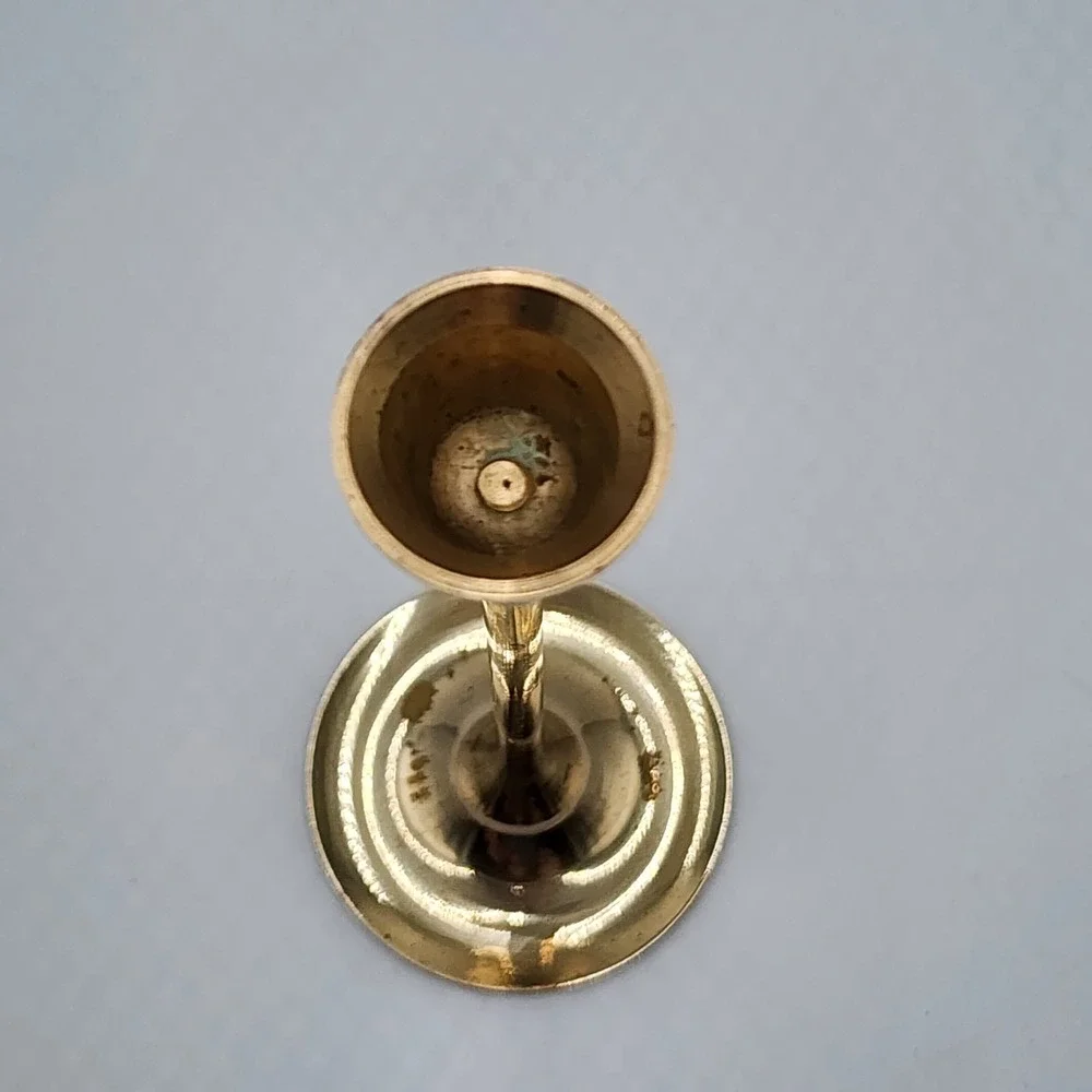 Vintage Interpur Brass Taper Candlestick Holder 7.75